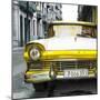 Cuba Fuerte Collection SQ - Old Ford Yellow Car-Philippe Hugonnard-Mounted Photographic Print