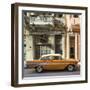 Cuba Fuerte Collection SQ - Old Orange Car in Havana-Philippe Hugonnard-Framed Photographic Print