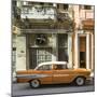 Cuba Fuerte Collection SQ - Old Orange Car in Havana-Philippe Hugonnard-Mounted Photographic Print