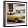 Cuba Fuerte Collection SQ - Old Orange Car in the Streets of Havana-Philippe Hugonnard-Framed Photographic Print