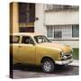 Cuba Fuerte Collection SQ - Old Orange Car in the Streets of Havana-Philippe Hugonnard-Stretched Canvas