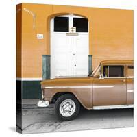 Cuba Fuerte Collection SQ - Old Orange Car-Philippe Hugonnard-Stretched Canvas