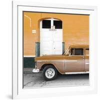 Cuba Fuerte Collection SQ - Old Orange Car-Philippe Hugonnard-Framed Photographic Print