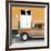 Cuba Fuerte Collection SQ - Old Orange Car-Philippe Hugonnard-Framed Photographic Print