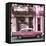 Cuba Fuerte Collection SQ - Old Pink Car in Havana-Philippe Hugonnard-Framed Stretched Canvas