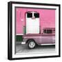 Cuba Fuerte Collection SQ - Old Pink Car-Philippe Hugonnard-Framed Photographic Print