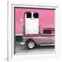 Cuba Fuerte Collection SQ - Old Pink Car-Philippe Hugonnard-Framed Photographic Print