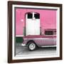 Cuba Fuerte Collection SQ - Old Pink Car-Philippe Hugonnard-Framed Photographic Print
