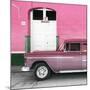 Cuba Fuerte Collection SQ - Old Pink Car-Philippe Hugonnard-Mounted Photographic Print