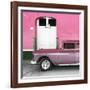 Cuba Fuerte Collection SQ - Old Pink Car-Philippe Hugonnard-Framed Photographic Print