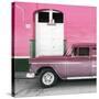 Cuba Fuerte Collection SQ - Old Pink Car-Philippe Hugonnard-Stretched Canvas