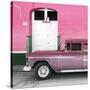 Cuba Fuerte Collection SQ - Old Pink Car-Philippe Hugonnard-Stretched Canvas