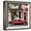 Cuba Fuerte Collection SQ - Old Red Car in Havana-Philippe Hugonnard-Framed Photographic Print