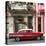 Cuba Fuerte Collection SQ - Old Red Car in Havana-Philippe Hugonnard-Stretched Canvas