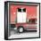 Cuba Fuerte Collection SQ - Old Red Car-Philippe Hugonnard-Framed Photographic Print