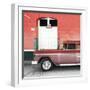 Cuba Fuerte Collection SQ - Old Red Car-Philippe Hugonnard-Framed Photographic Print