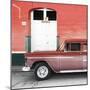 Cuba Fuerte Collection SQ - Old Red Car-Philippe Hugonnard-Mounted Photographic Print