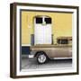 Cuba Fuerte Collection SQ - Old Yellow Car-Philippe Hugonnard-Framed Photographic Print