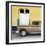 Cuba Fuerte Collection SQ - Old Yellow Car-Philippe Hugonnard-Framed Photographic Print