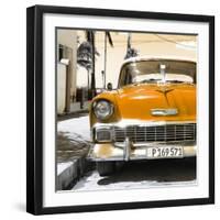 Cuba Fuerte Collection SQ - Orange Chevy-Philippe Hugonnard-Framed Premium Photographic Print