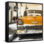 Cuba Fuerte Collection SQ - Orange Chevy-Philippe Hugonnard-Framed Stretched Canvas