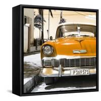 Cuba Fuerte Collection SQ - Orange Chevy-Philippe Hugonnard-Framed Stretched Canvas