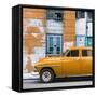 Cuba Fuerte Collection SQ - Orange Classic American Car-Philippe Hugonnard-Framed Stretched Canvas