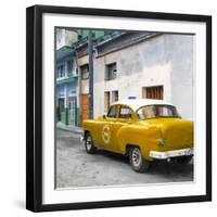 Cuba Fuerte Collection SQ - Orange Taxi Pontiac 1953-Philippe Hugonnard-Framed Photographic Print