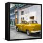 Cuba Fuerte Collection SQ - Orange Taxi Pontiac 1953-Philippe Hugonnard-Framed Stretched Canvas