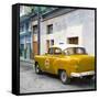 Cuba Fuerte Collection SQ - Orange Taxi Pontiac 1953-Philippe Hugonnard-Framed Stretched Canvas