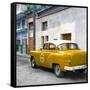 Cuba Fuerte Collection SQ - Orange Taxi Pontiac 1953-Philippe Hugonnard-Framed Stretched Canvas