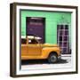 Cuba Fuerte Collection SQ - Orange Vintage Car-Philippe Hugonnard-Framed Photographic Print