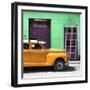 Cuba Fuerte Collection SQ - Orange Vintage Car-Philippe Hugonnard-Framed Photographic Print