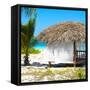 Cuba Fuerte Collection SQ - Paradise Beach Hut-Philippe Hugonnard-Framed Stretched Canvas