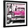 Cuba Fuerte Collection SQ - Pink Chevy-Philippe Hugonnard-Framed Photographic Print