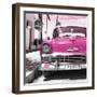 Cuba Fuerte Collection SQ - Pink Chevy-Philippe Hugonnard-Framed Photographic Print