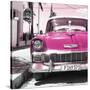 Cuba Fuerte Collection SQ - Pink Chevy-Philippe Hugonnard-Stretched Canvas