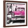 Cuba Fuerte Collection SQ - Pink Chevy-Philippe Hugonnard-Framed Premium Photographic Print