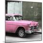 Cuba Fuerte Collection SQ - Pink Chevy-Philippe Hugonnard-Mounted Photographic Print