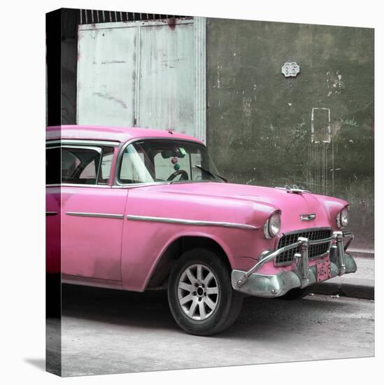 Cuba Fuerte Collection SQ - Pink Chevy-Philippe Hugonnard-Stretched Canvas