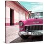 Cuba Fuerte Collection SQ - Pink Classic Car 1955 Chevy-Philippe Hugonnard-Stretched Canvas