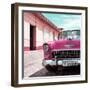 Cuba Fuerte Collection SQ - Pink Classic Car 1955 Chevy-Philippe Hugonnard-Framed Photographic Print