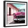 Cuba Fuerte Collection SQ - Pink Classic Car 1955 Chevy-Philippe Hugonnard-Framed Photographic Print