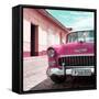 Cuba Fuerte Collection SQ - Pink Classic Car 1955 Chevy-Philippe Hugonnard-Framed Stretched Canvas