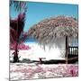 Cuba Fuerte Collection SQ - Pink Paradise Beach Hut-Philippe Hugonnard-Mounted Photographic Print