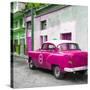 Cuba Fuerte Collection SQ - Pink Taxi Pontiac 1953-Philippe Hugonnard-Stretched Canvas