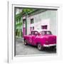 Cuba Fuerte Collection SQ - Pink Taxi Pontiac 1953-Philippe Hugonnard-Framed Photographic Print