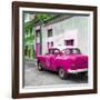 Cuba Fuerte Collection SQ - Pink Taxi Pontiac 1953-Philippe Hugonnard-Framed Photographic Print