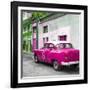 Cuba Fuerte Collection SQ - Pink Taxi Pontiac 1953-Philippe Hugonnard-Framed Photographic Print