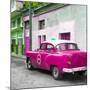 Cuba Fuerte Collection SQ - Pink Taxi Pontiac 1953-Philippe Hugonnard-Mounted Photographic Print